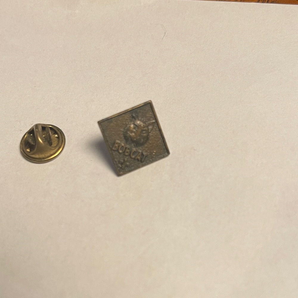 Brass tone Boy Scout vintage tack Pin